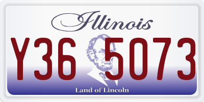 IL license plate Y365073