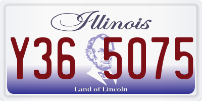 IL license plate Y365075