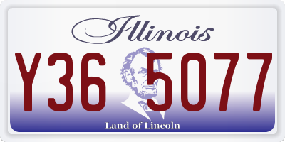 IL license plate Y365077