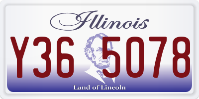 IL license plate Y365078