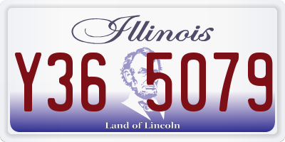 IL license plate Y365079
