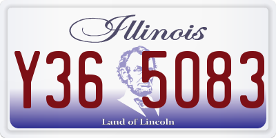IL license plate Y365083