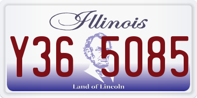 IL license plate Y365085