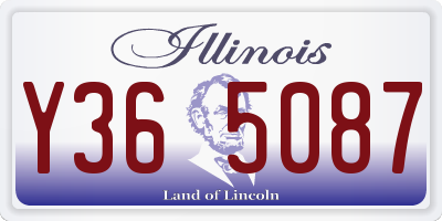 IL license plate Y365087