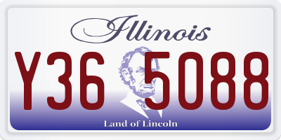 IL license plate Y365088