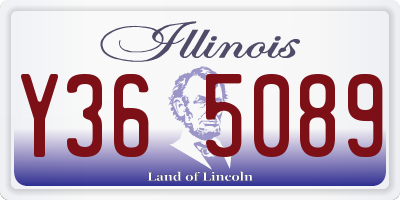 IL license plate Y365089