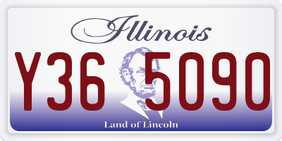IL license plate Y365090