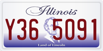IL license plate Y365091
