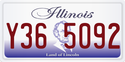 IL license plate Y365092