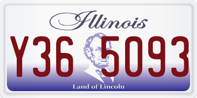 IL license plate Y365093