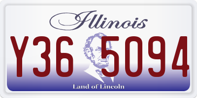 IL license plate Y365094
