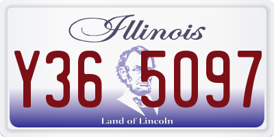 IL license plate Y365097