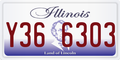 IL license plate Y366303