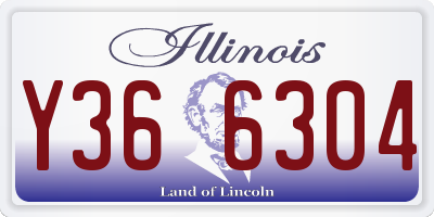 IL license plate Y366304