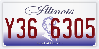 IL license plate Y366305