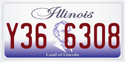 IL license plate Y366308