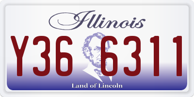 IL license plate Y366311