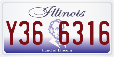 IL license plate Y366316