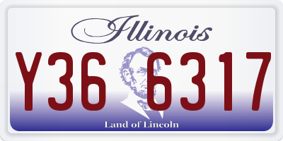 IL license plate Y366317