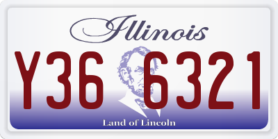 IL license plate Y366321