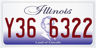 IL license plate Y366322