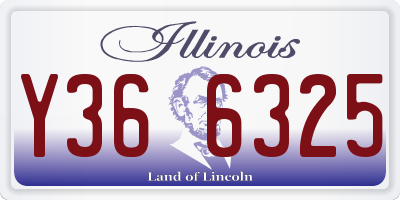 IL license plate Y366325
