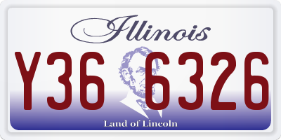 IL license plate Y366326
