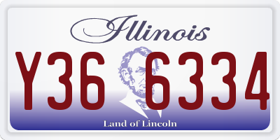 IL license plate Y366334