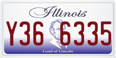 IL license plate Y366335