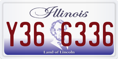 IL license plate Y366336