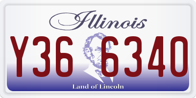 IL license plate Y366340