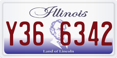 IL license plate Y366342