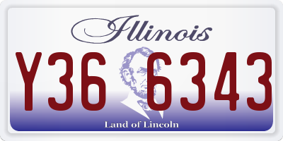 IL license plate Y366343