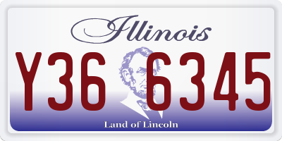 IL license plate Y366345