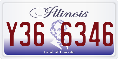 IL license plate Y366346