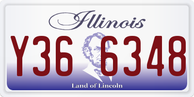 IL license plate Y366348