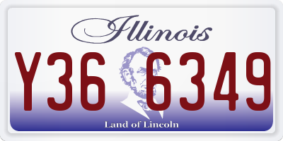 IL license plate Y366349