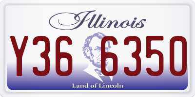IL license plate Y366350