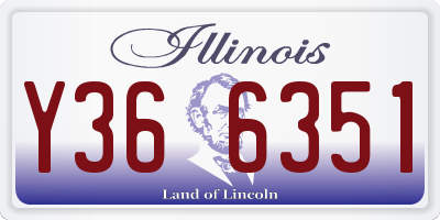 IL license plate Y366351