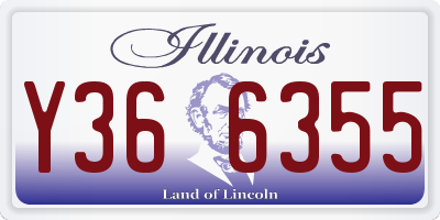IL license plate Y366355