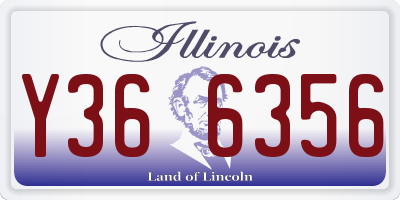 IL license plate Y366356