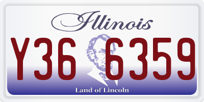 IL license plate Y366359