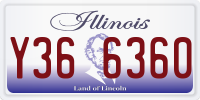IL license plate Y366360