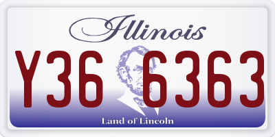 IL license plate Y366363