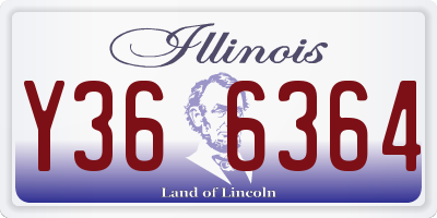 IL license plate Y366364