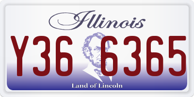 IL license plate Y366365