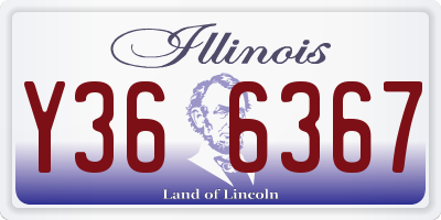 IL license plate Y366367