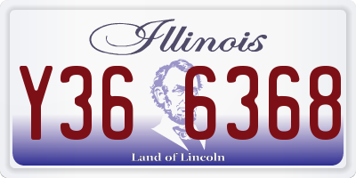 IL license plate Y366368