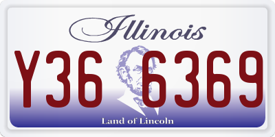 IL license plate Y366369