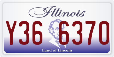 IL license plate Y366370